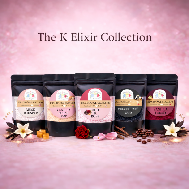 The K Elixir Vanilla & Oud Limited Edition Scented Sizzler Bundle | 5 x 50g Bags