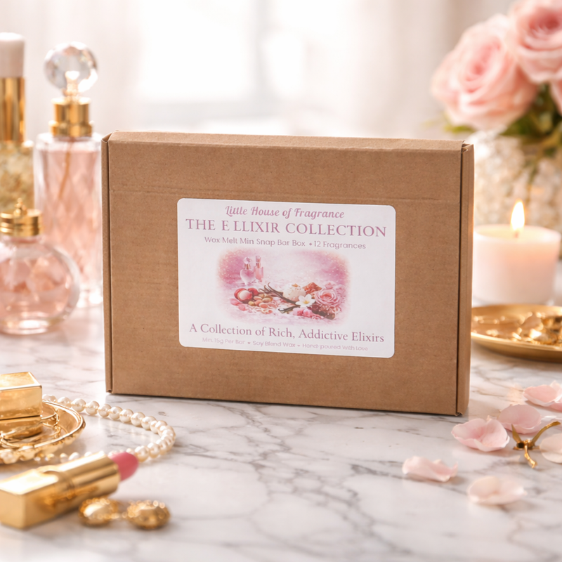 The K Elixir Collection Wax Melt Mini Snap Bar Box | 12 Fragrances