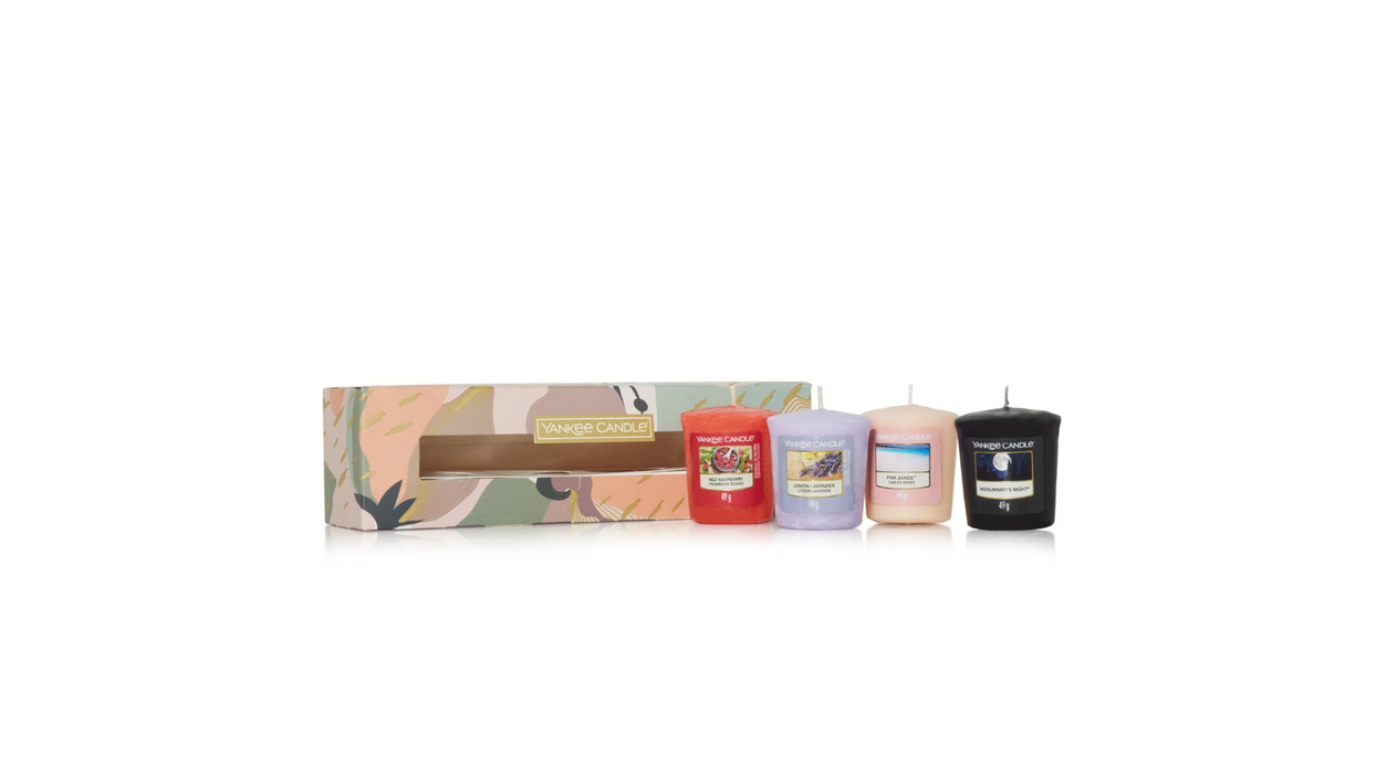 Yankee Candle Gift Set with 4 Votive Candles