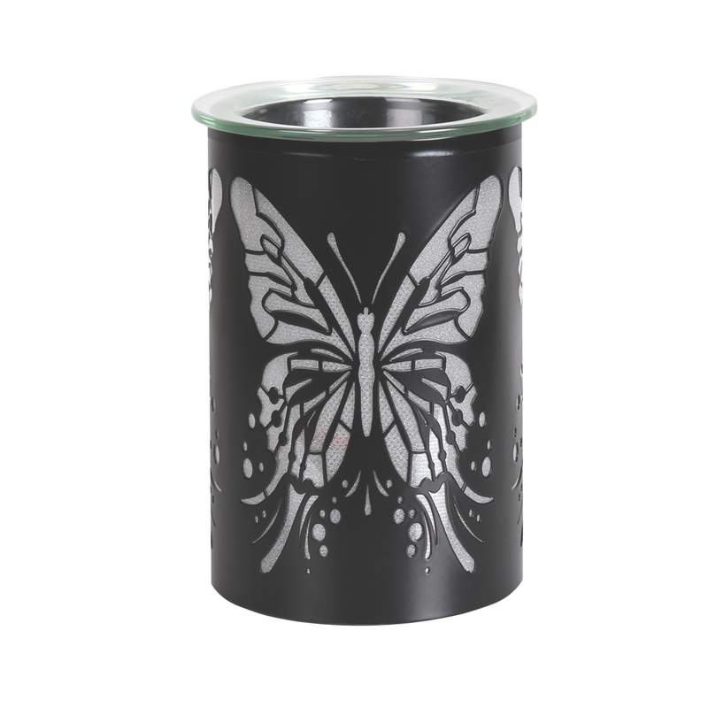 Aroma Black Butterfly LED Colour Changing Electric Wax Melt Warmer