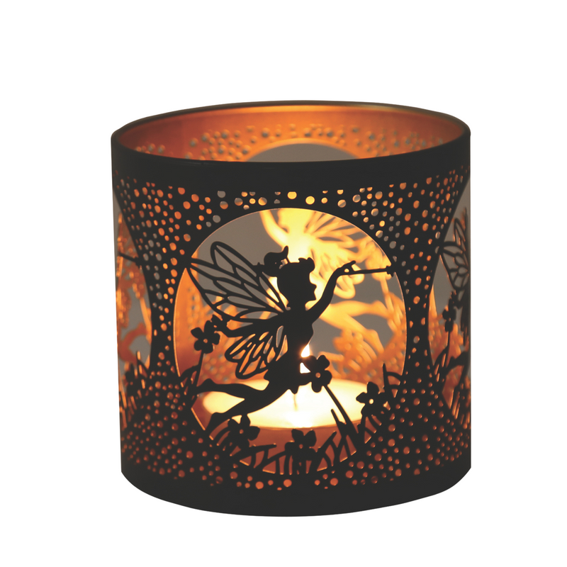 Aroma Black Fairy Tealight Wax Melt Warmer and Candle Holder