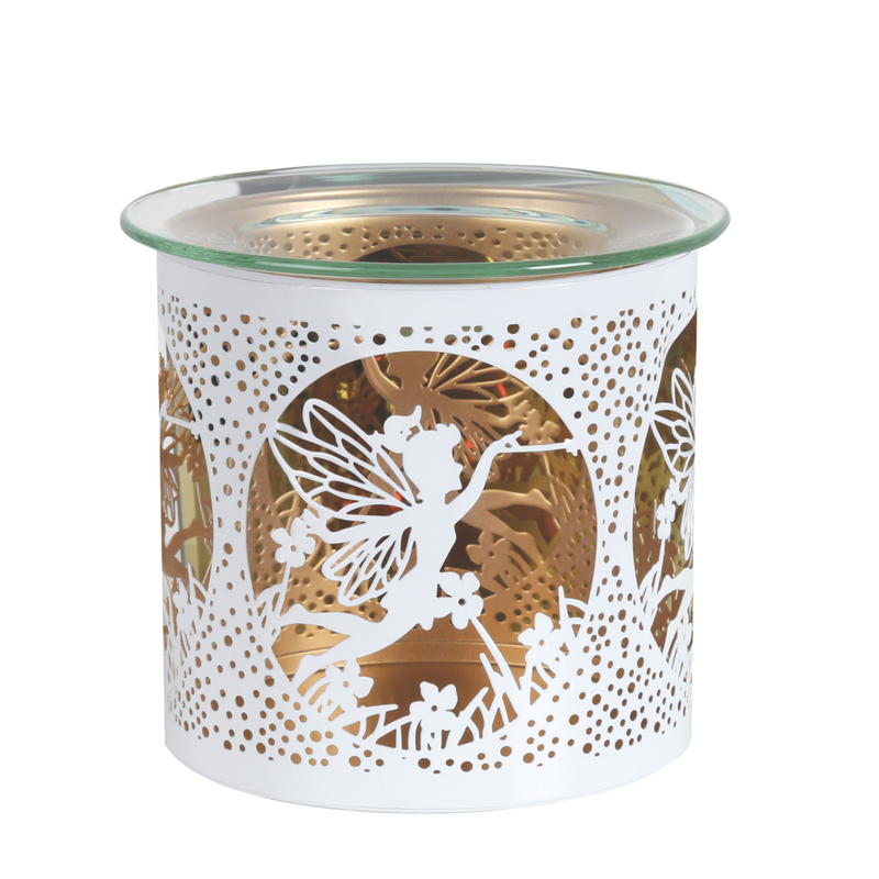 Aroma White Fairy Tealight Wax Melt Warmer and Candle Holder