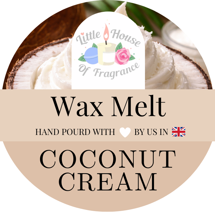 Little House of Fragrance Coconut Cream Wax Melt Tart