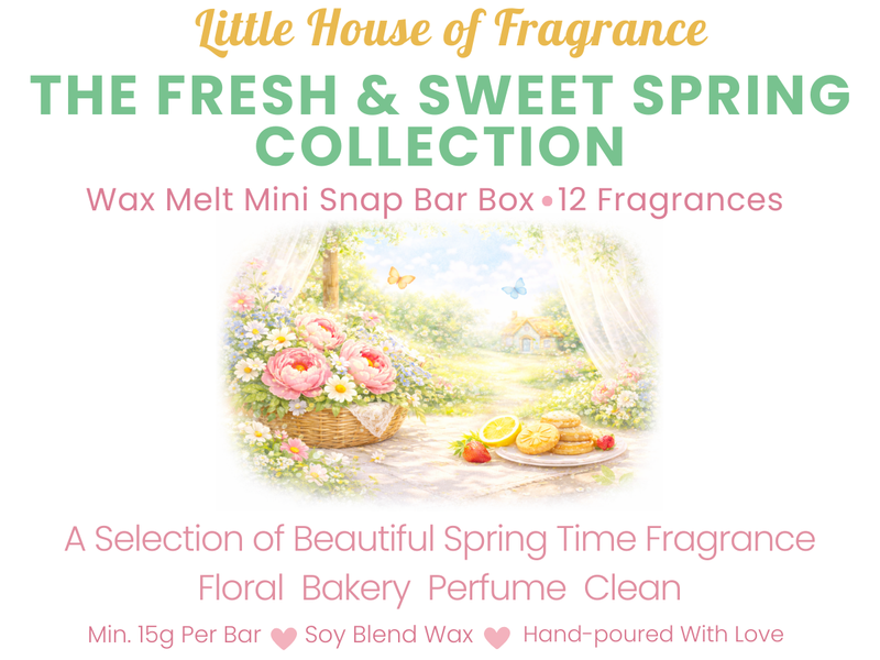 The Fresh & Sweet Spring Collection Wax Melt Mini Snap Bar Box | 12 Fragrances