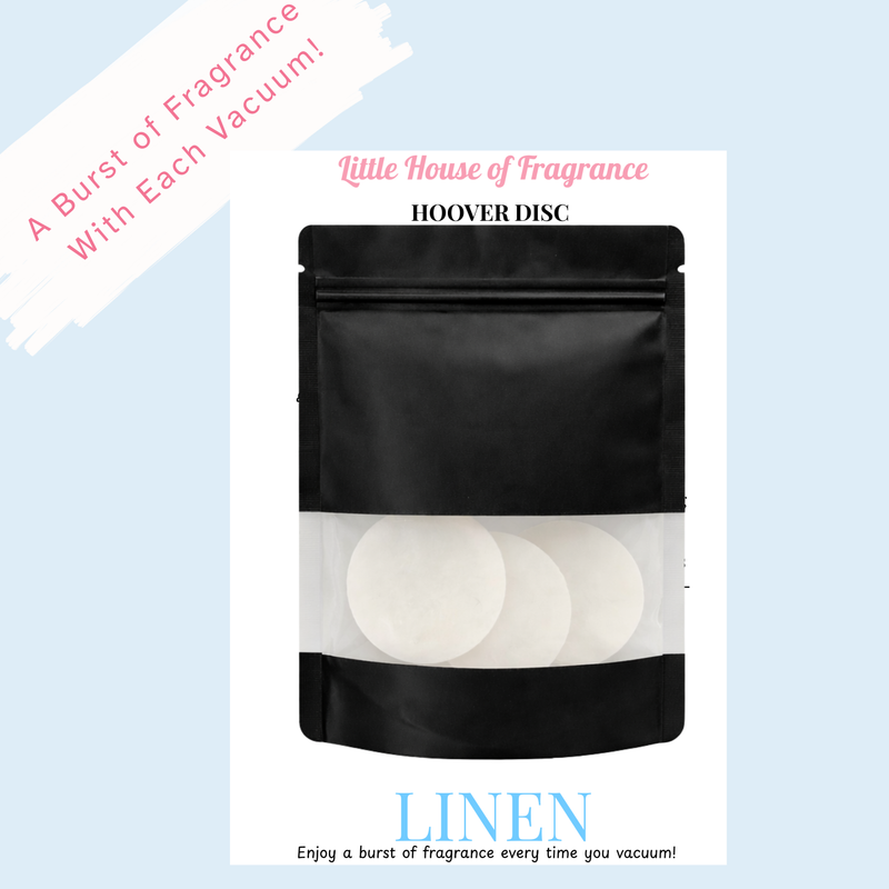 Linen Scented Vacuum Hoover Discs — Pack of 3 | Little House of Fragrance