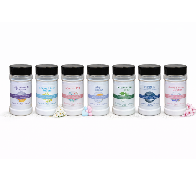 Baby Kisses carpet freshener 300g on white background