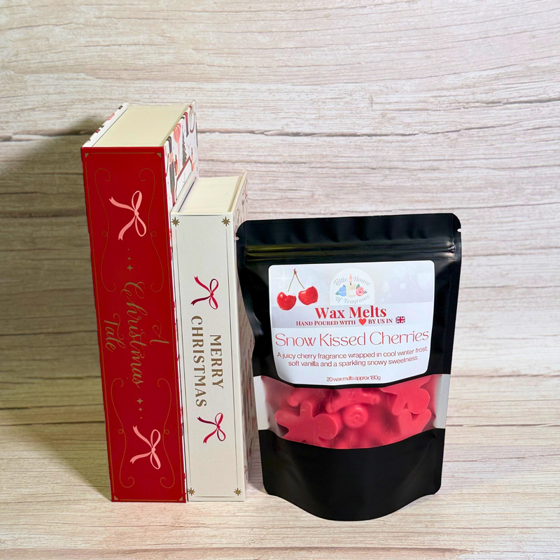 Snow Kissed Cherries Wax Melts – Winter Cherry Fragrance | Little House of Fragrance