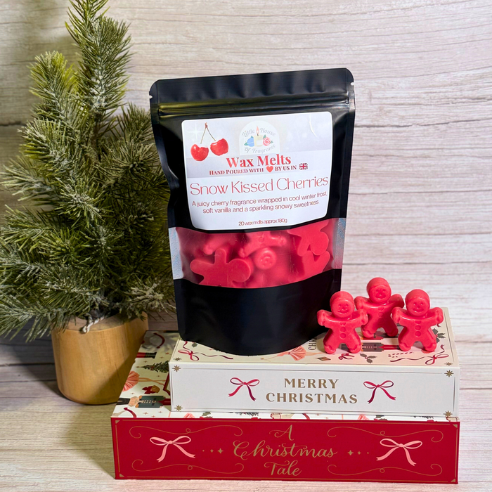 Snow Kissed Cherries Wax Melts – Winter Cherry Fragrance | Little House of Fragrance