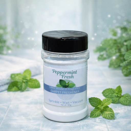 Little House of Fragrance Peppermint Fresh carpet freshener jar