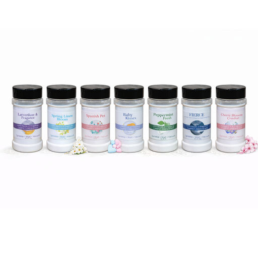 Mint carpet deodoriser sprinkle wait vacuum