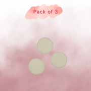 Three circle vacuum hoover freshener discs on a pink gradient background with 'Pack of 3' text.