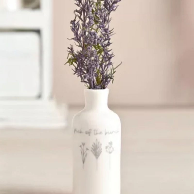 Moments Mini White Ceramic Pick of The Bunch Bud Vase