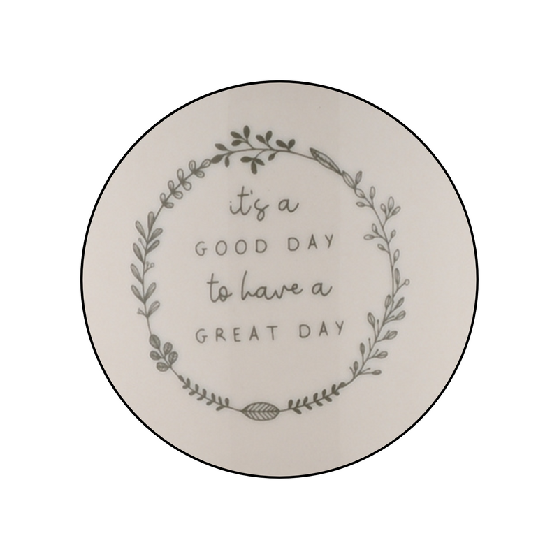 Moments White Ceramic A Great Day Mug