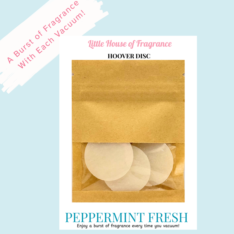 Peppermint Fresh Scented Vacuum Hoover Discs — Pack of 3 | Little House of Fragrance