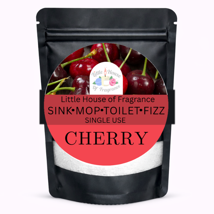 Little House of Fragrance Cherry Sink, Mop & Toilet Fizz Single Use Bag