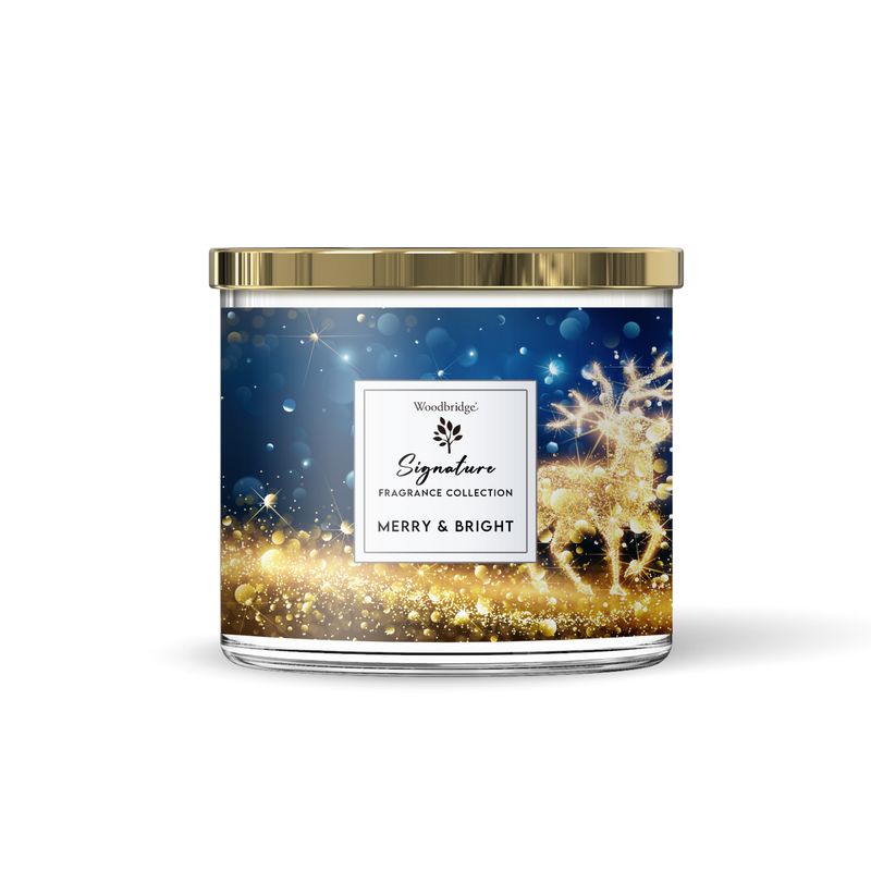 Woodbridge Seasons Greetings Christmas Wax Tumbler Candle Jar