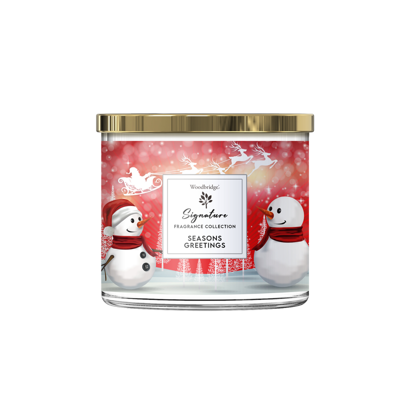 Woodbridge Merry and Bright Christmas Wax Tumbler Candle Jar