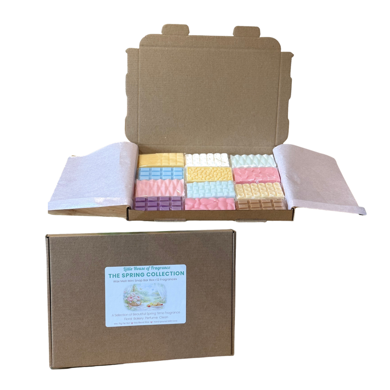 The Spring Collection Wax Melt Mini Snap Bar Box | 12 Fragrances