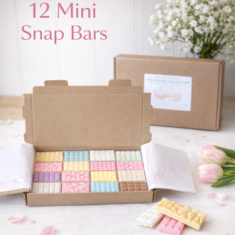 The Spring Collection Wax Melt Mini Snap Bar Box | 12 Fragrances