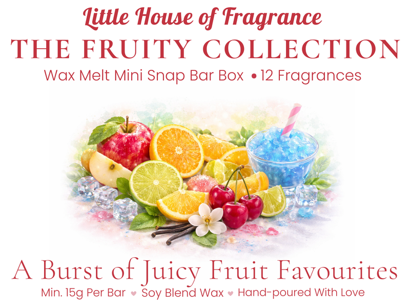 The Fruity Collection Wax Melt Mini Snap Bar Box | 12 Fragrances