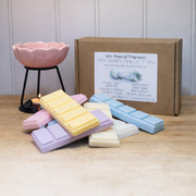 The Reset Collection wax melt snap bar box by Little House of Fragrance