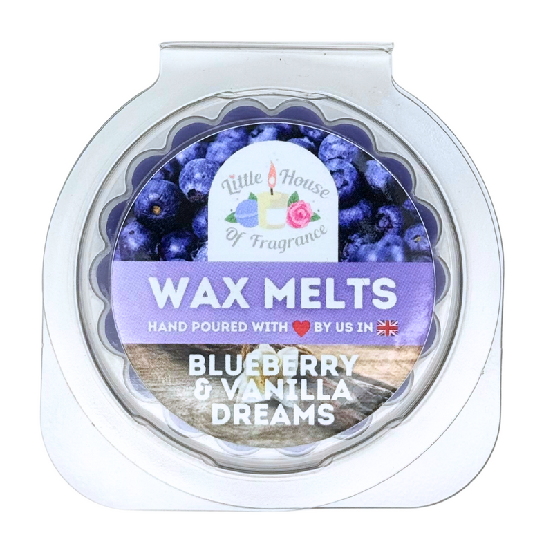 Little House of Fragrance Blueberry & Vanilla Dreams Wax Melt Tart