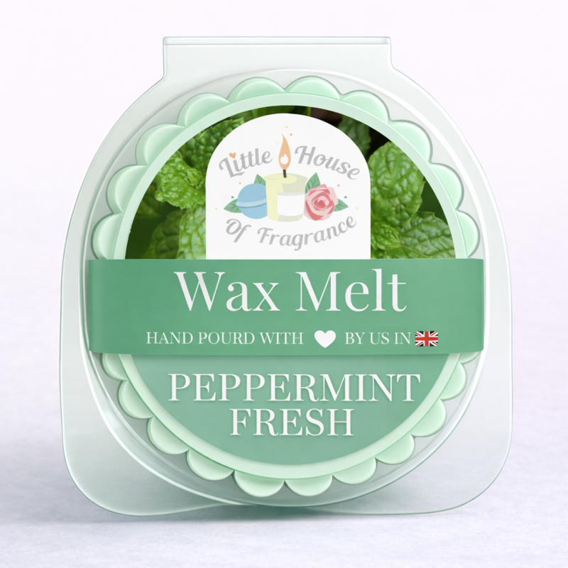 Little House of Fragrance Peppermint Fresh Wax Melt Tart