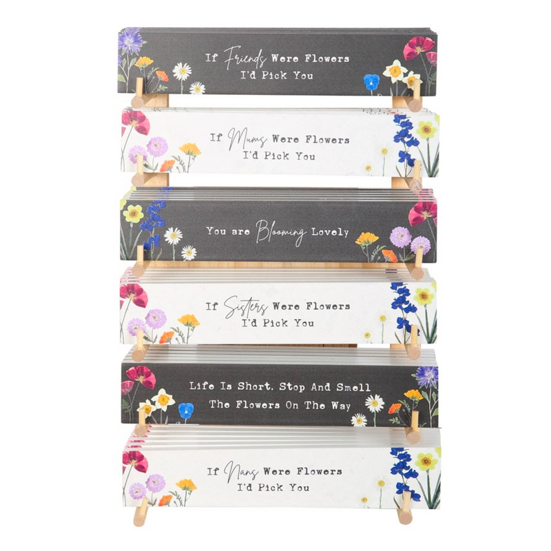 Wildflower Freestanding Mini Sentiment Plaques