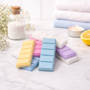 lean home wax melt box with laundry inspired fragrances by Little House of Fragrance