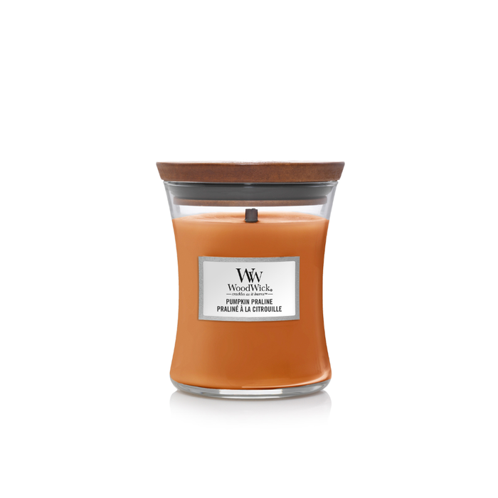 WoodWick Pumpkin Praline Medium Hourglass Jar Candle