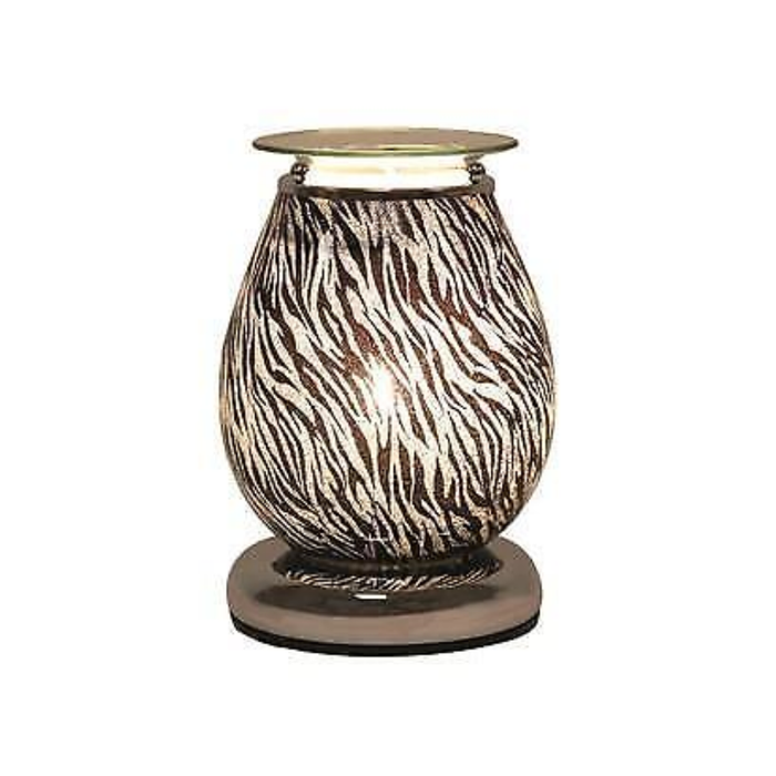 Aroma Accessories Animal Print Stripe Oval Touch Electric Wax Melt Warmer