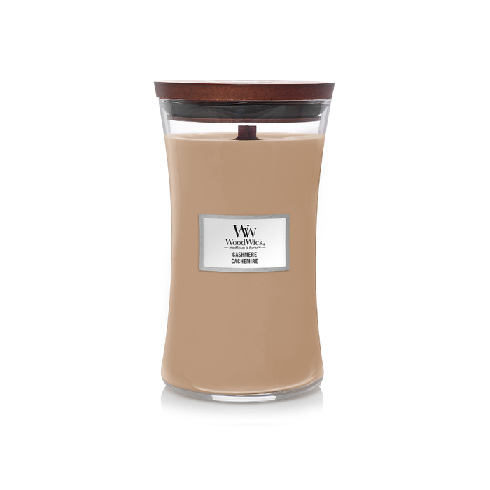 WoodWick Cashmere Large Hourglass Jar Candle