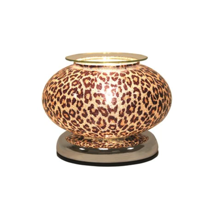 Aroma Accessories Ellipse Animal Print Gold Touch Electric Melt Warmer