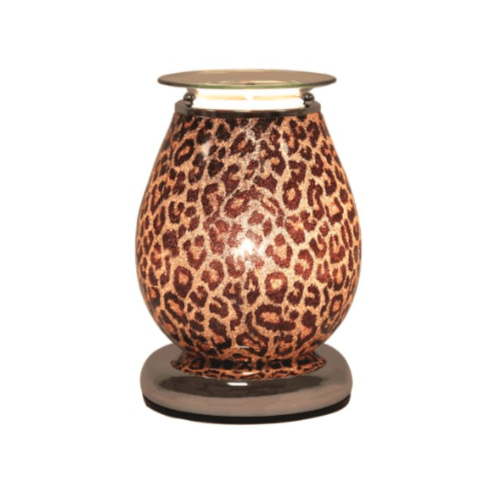 Aroma Accessories Animal Print Gold Oval Touch Electric Wax Melt Warmer