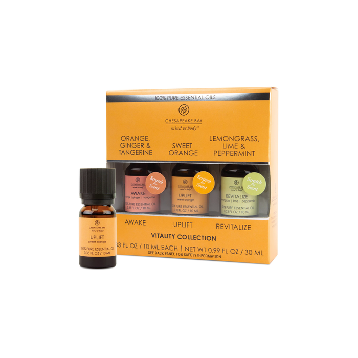 Chesapeake Bay Candle Oil 3 Pack Relaxation Collection 'Vitality' Mind & Body®