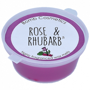 bomb cosmetics rose and rhubarb mini melt