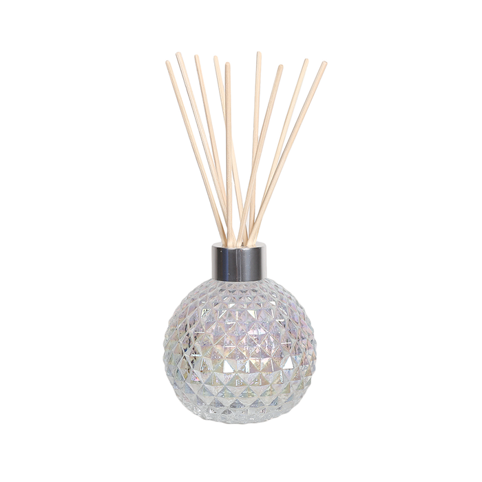 Aroma Accessories Clear Lustre Glass Reed Diffuser & 50 Rattan Reeds