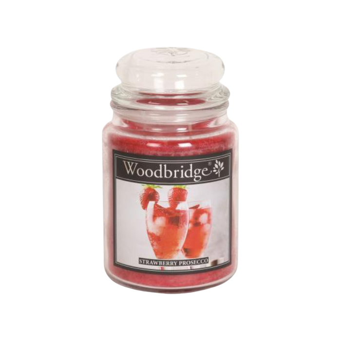 Woodbridge Strawberry Prosecco Large Scented Candle Jar