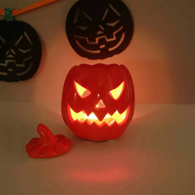 Orange Pumpkin with Lid Wax Melt Burner