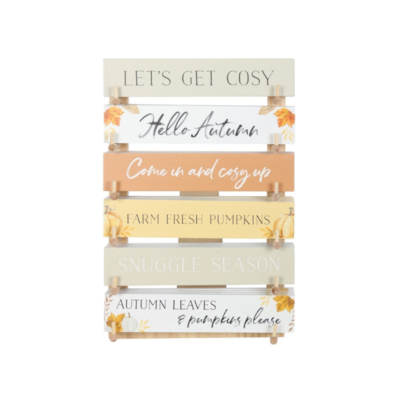 Autumn Rustic Block Plaque (6 Designs To Choose From)