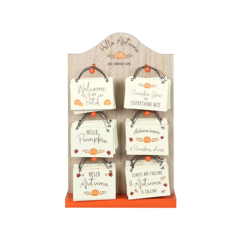Mini Autumn Wooden Hanging Signs (6 Designs To Choose From)