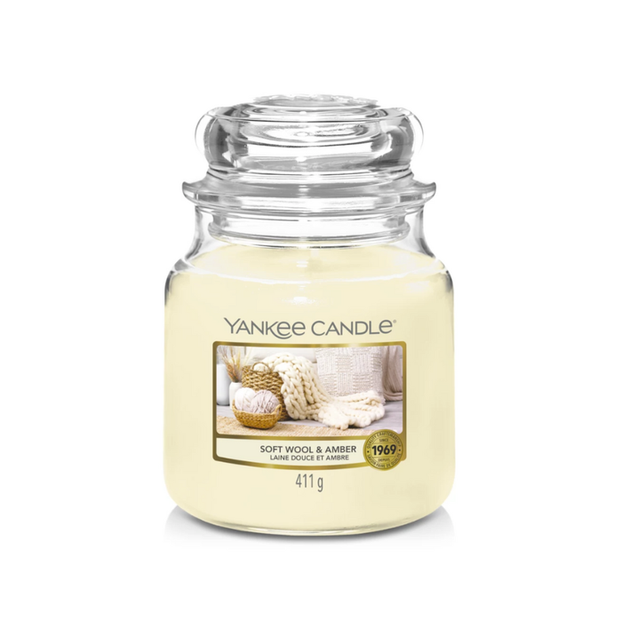 Yankee Candle Soft Wool & Amber Medium Jar