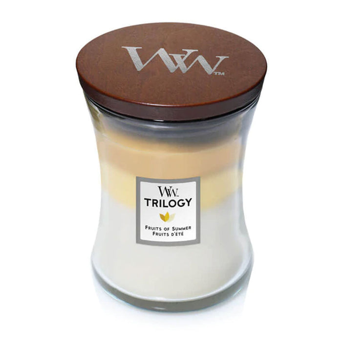 WoodWick Fruits of Summer Trilogy Medium Jar Candle