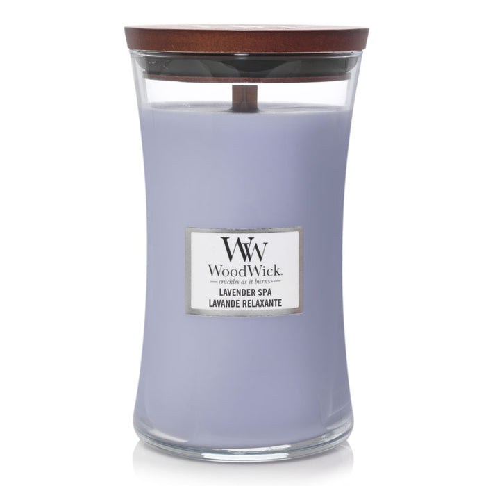 Woodwick Lavender Spa Hourglass Large Jar Candle