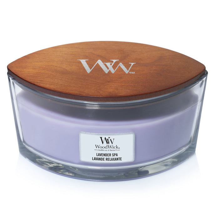 Woodwick Lavender Spa Ellipse Jar Candle