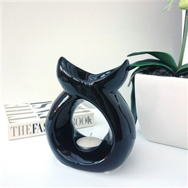 Serenity Ceramic Wax Melt Warmer Burner - Black