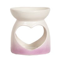 Ceramic Melt Burner Warmer - Pink Heart