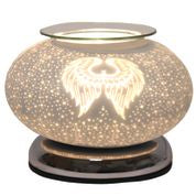 Ellipse White Satin Angel Wings Touch Electric Wax Melt Burner