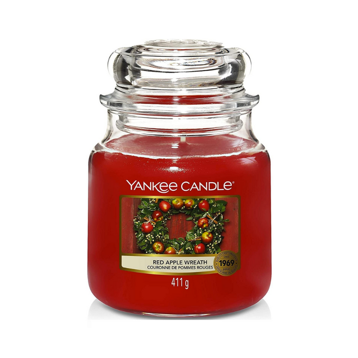 Yankee Candle Classic Medium Jar Red Apple Wreath